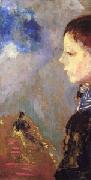 Odilon Redon Portrait of Ari Redon with Sailor Collar oil on canvas